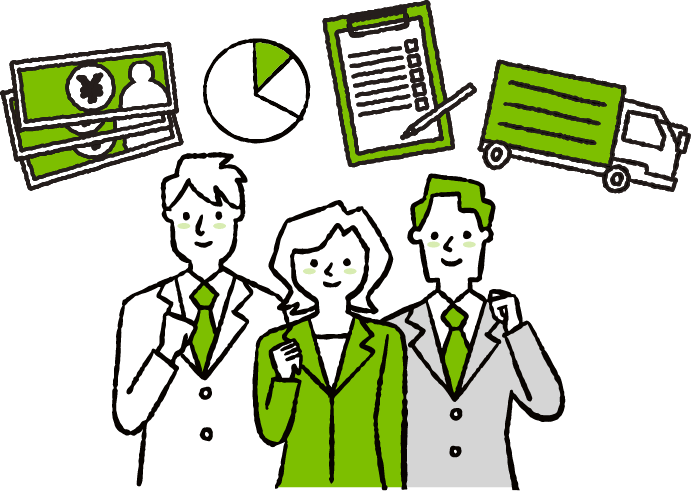 あれこれ考える男女のイラスト