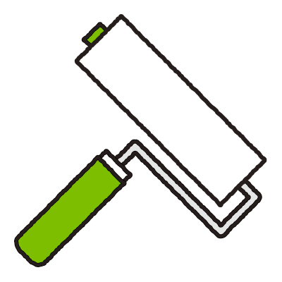 ペイントローラーのイラスト