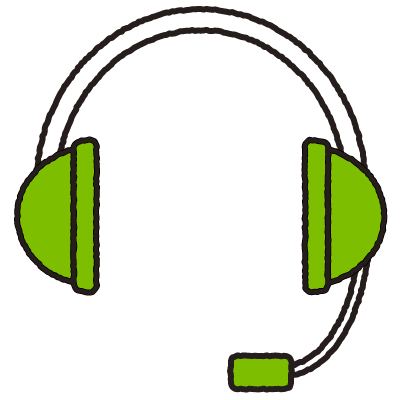 インカムのイラスト